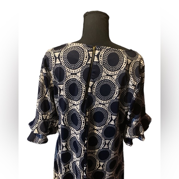 EUC Always Indigo Blue & White Midi Dress 2XL - Picture 2 of 8